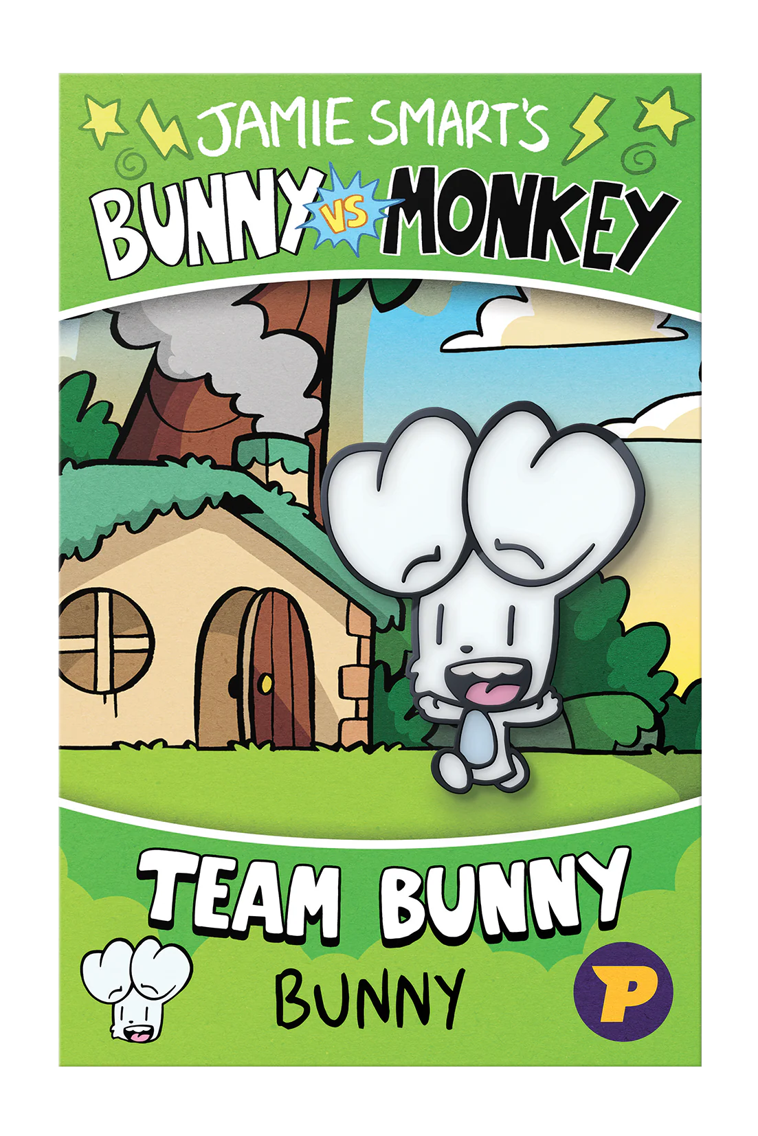 Look kids! It's Bunny from Bunny vs Monkey! He's on a backing card.