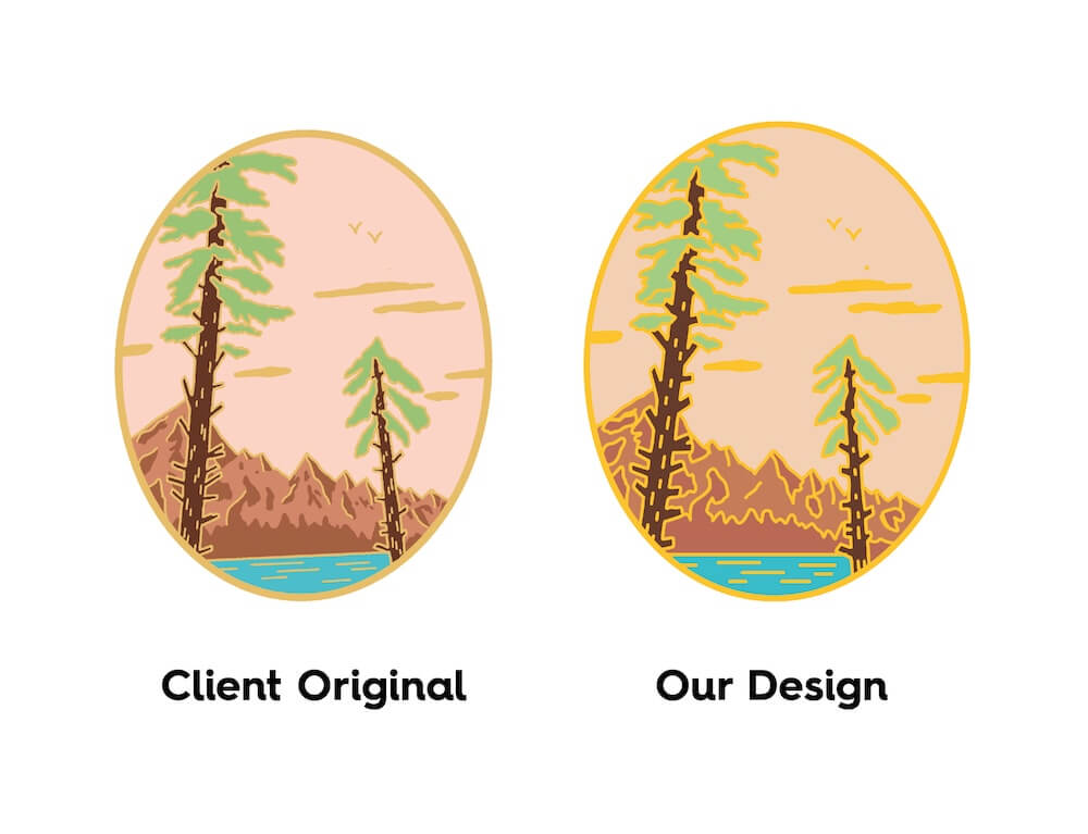 Before and after of walking client production 3