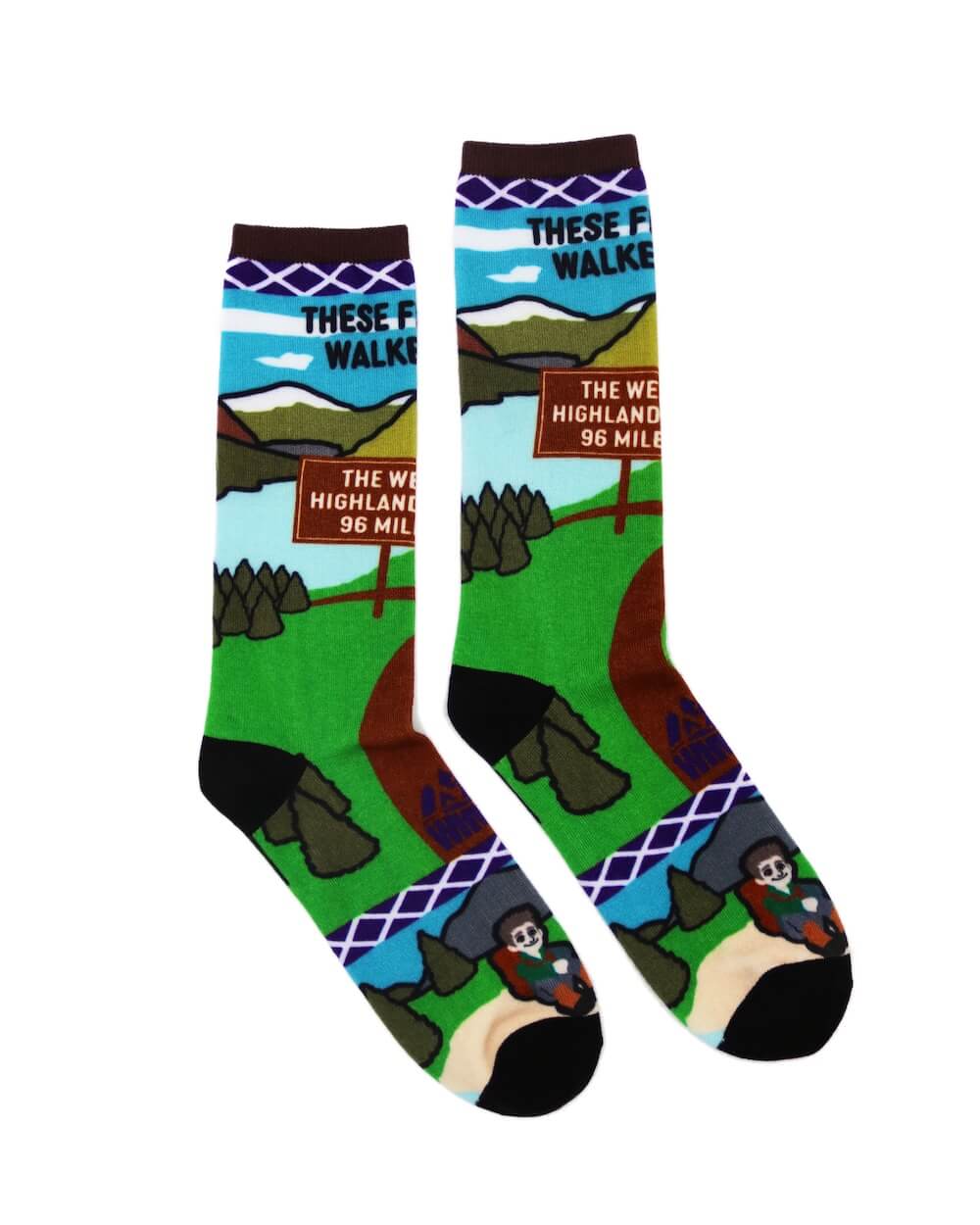 fun highland walking socks