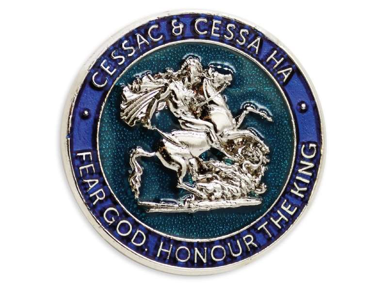The new CESSAC design in all it's glory. It boast a tactile 3D image and striking blue enamel as a background to the CESSAC & CESSA text.