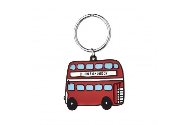 Metal enamel, plastic, trolley coin keyrings, - Made by Cooper