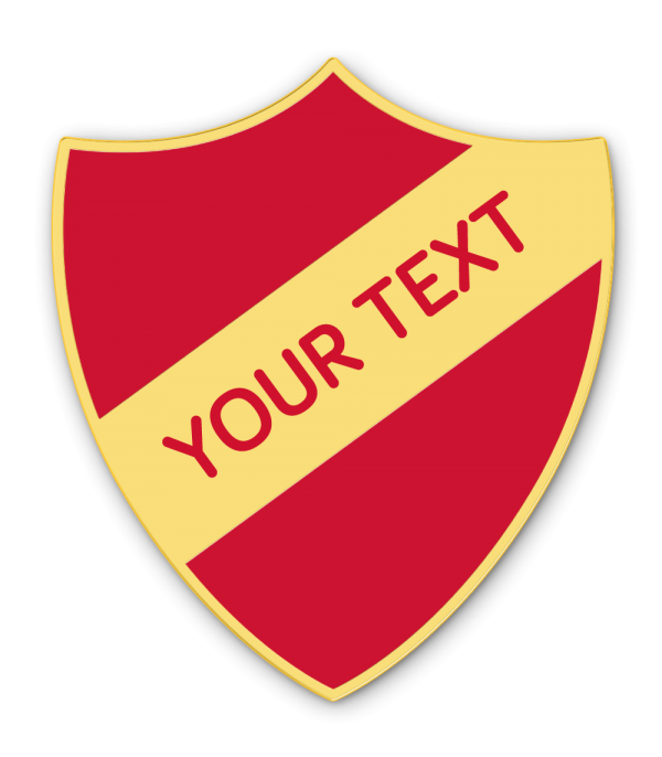 personalised school shield enamel badges made by cooper badge