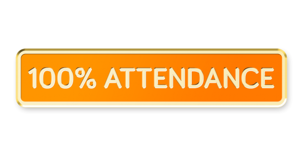 Image result for 100 attendance