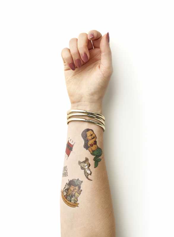 Custom Colour Temporary Tattoos Made by Cooper